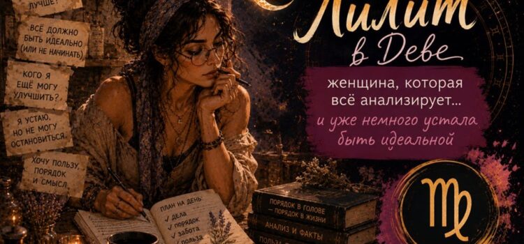 Лилит в Деве: женщина, которая все анализирует (и уже немного устала быть идеальной) Лилит в Деве: женщина, которая все анализирует (и уже немного устала быть идеальной)
