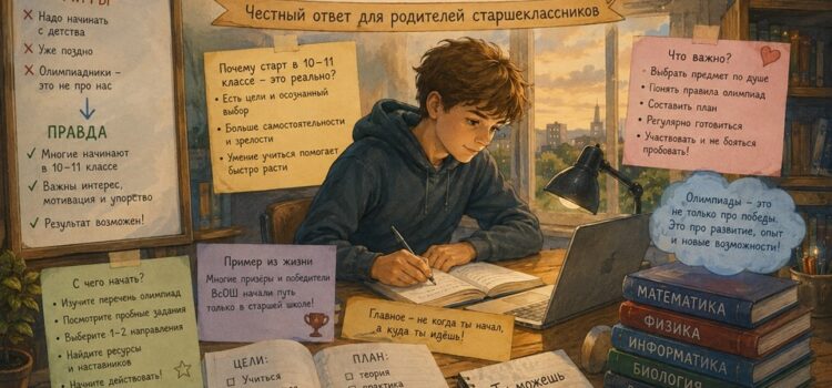 Можно ли начать олимпиадный путь в 10–11 классе? Честный ответ для родителей старшеклассников Можно ли начать олимпиадный путь в 10–11 классе? Честный ответ для родителей старшеклассников