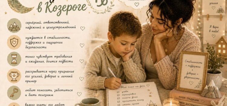 Ребенок с луной в Козероге Ребенок с луной в Козероге