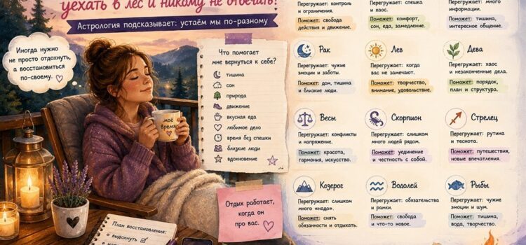 Как отдыхать по знаку Луны: что в натальной карте помогает восстановить силы Как отдыхать по знаку Луны: что в натальной карте помогает восстановить силы