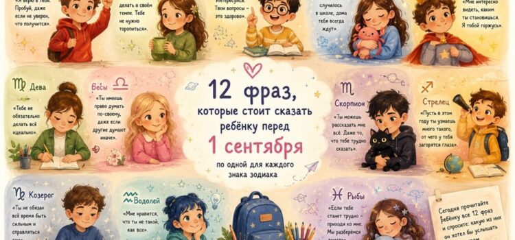 12 фраз, которые стоит сказать ребёнку перед 1 сентября